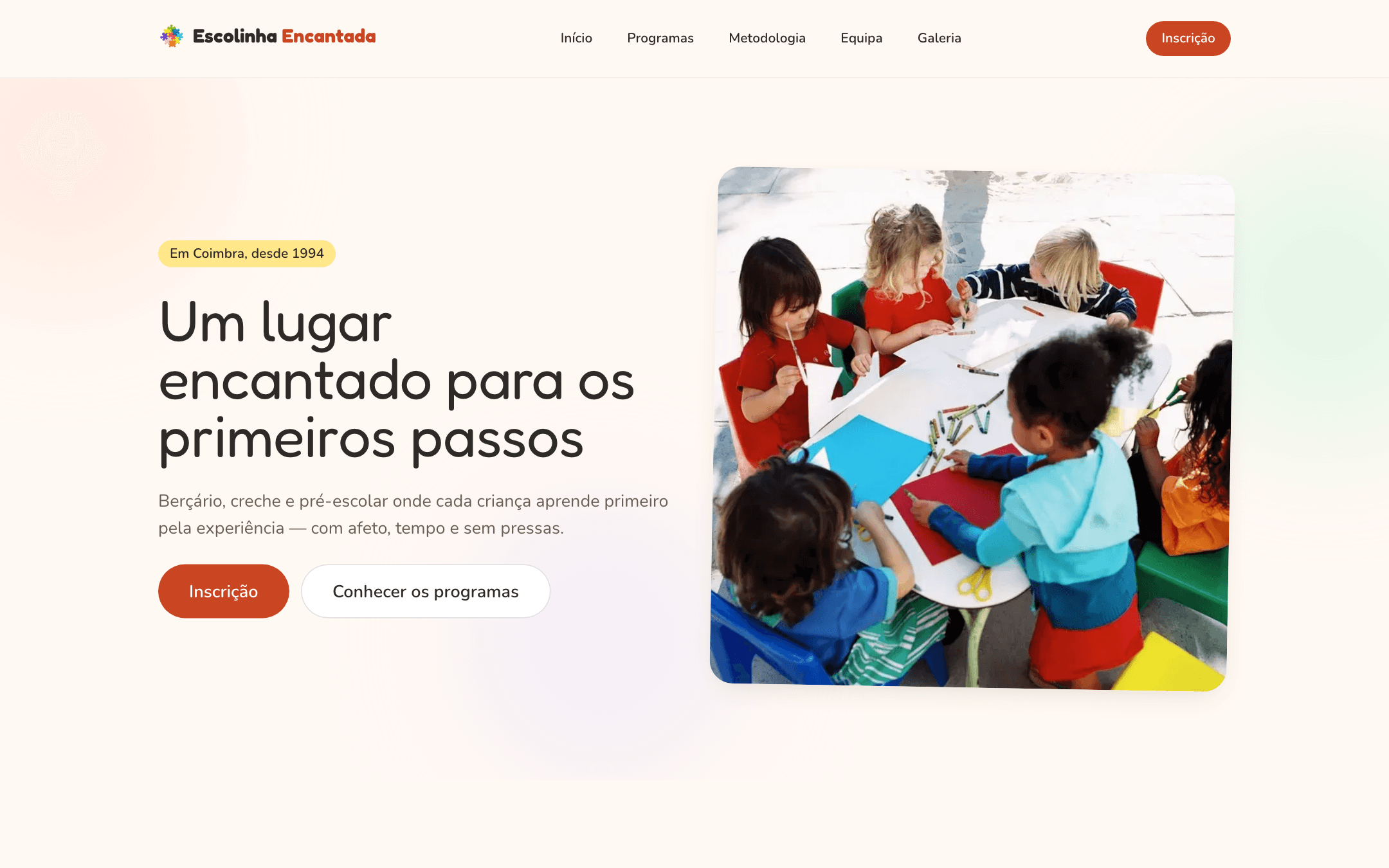 Prévia do projeto Escolinha Encantada