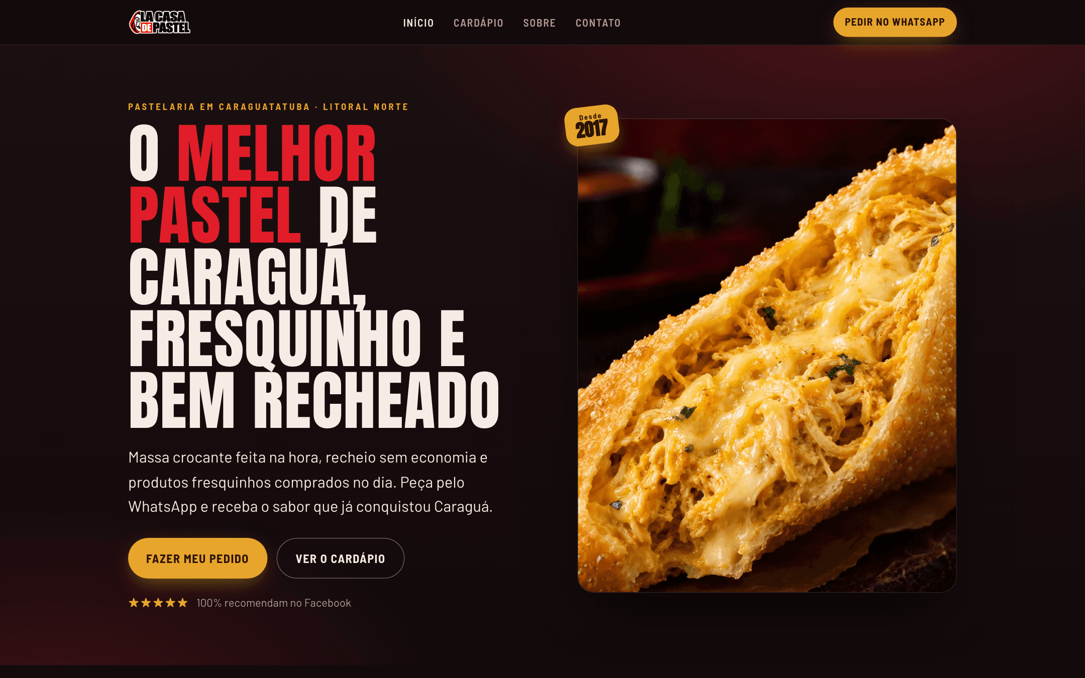 Prévia do projeto La Casa de Pastel Caraguá